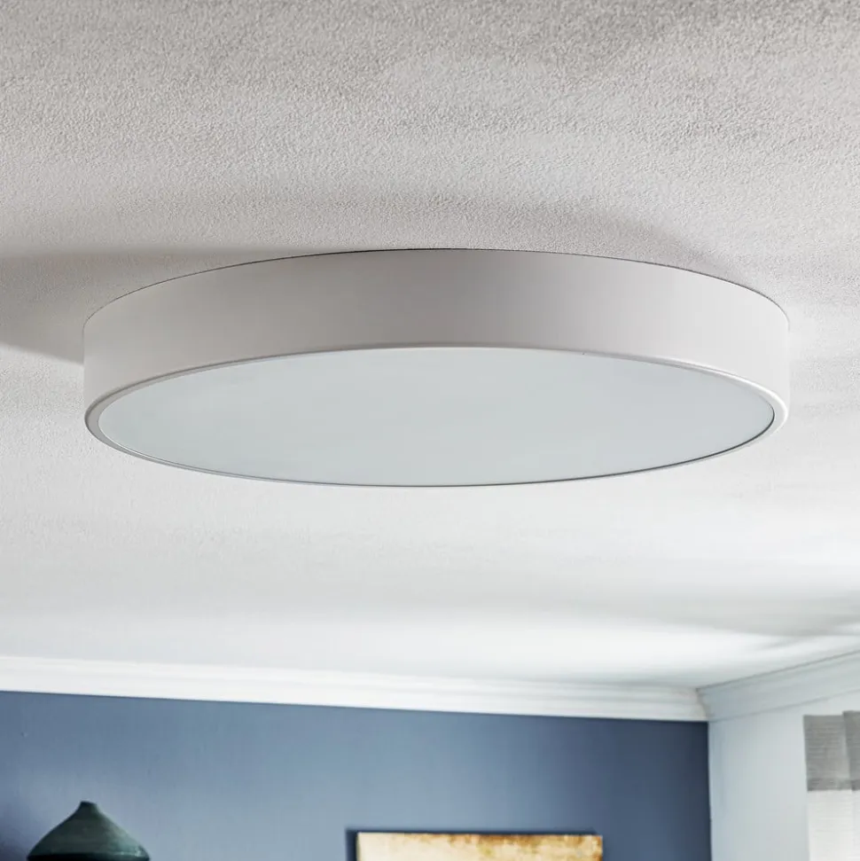 Cleo loftlampe, Ø 60 cm, IP20, hvid, metal, E27