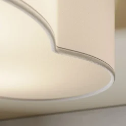 Cloud loftlampe, hvid, tekstil, længde 62 cm, E27, 4 lyskilder.