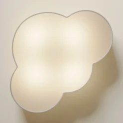 Cloud loftlampe, hvid, tekstil, længde 62 cm, E27, 4 lyskilder.