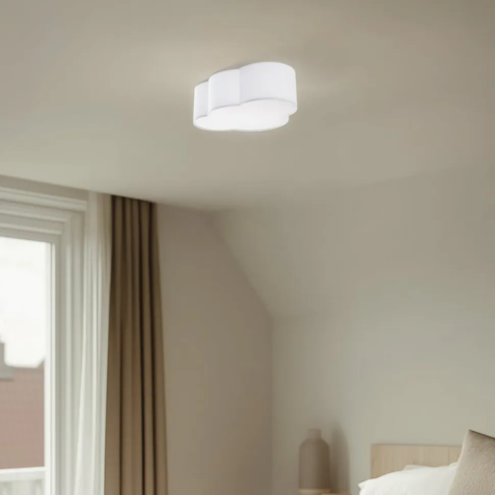 Cloud loftlampe, tekstil, 41 x 31 cm, hvid