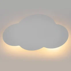 Cloud væglampe, hvid, stål, indirekte lys, 38 x 27 cm