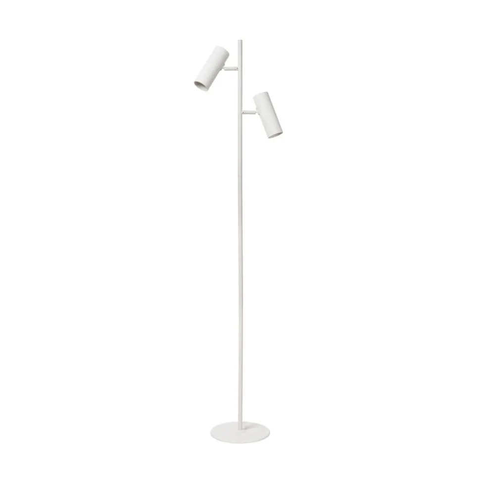 Club gulvlampe, justerbar, hvid, metal, 140 cm, GU10