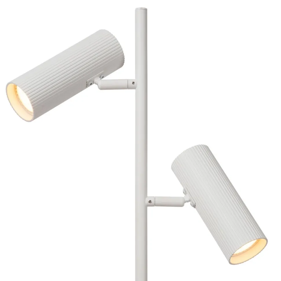 Club gulvlampe, justerbar, hvid, metal, 140 cm, GU10