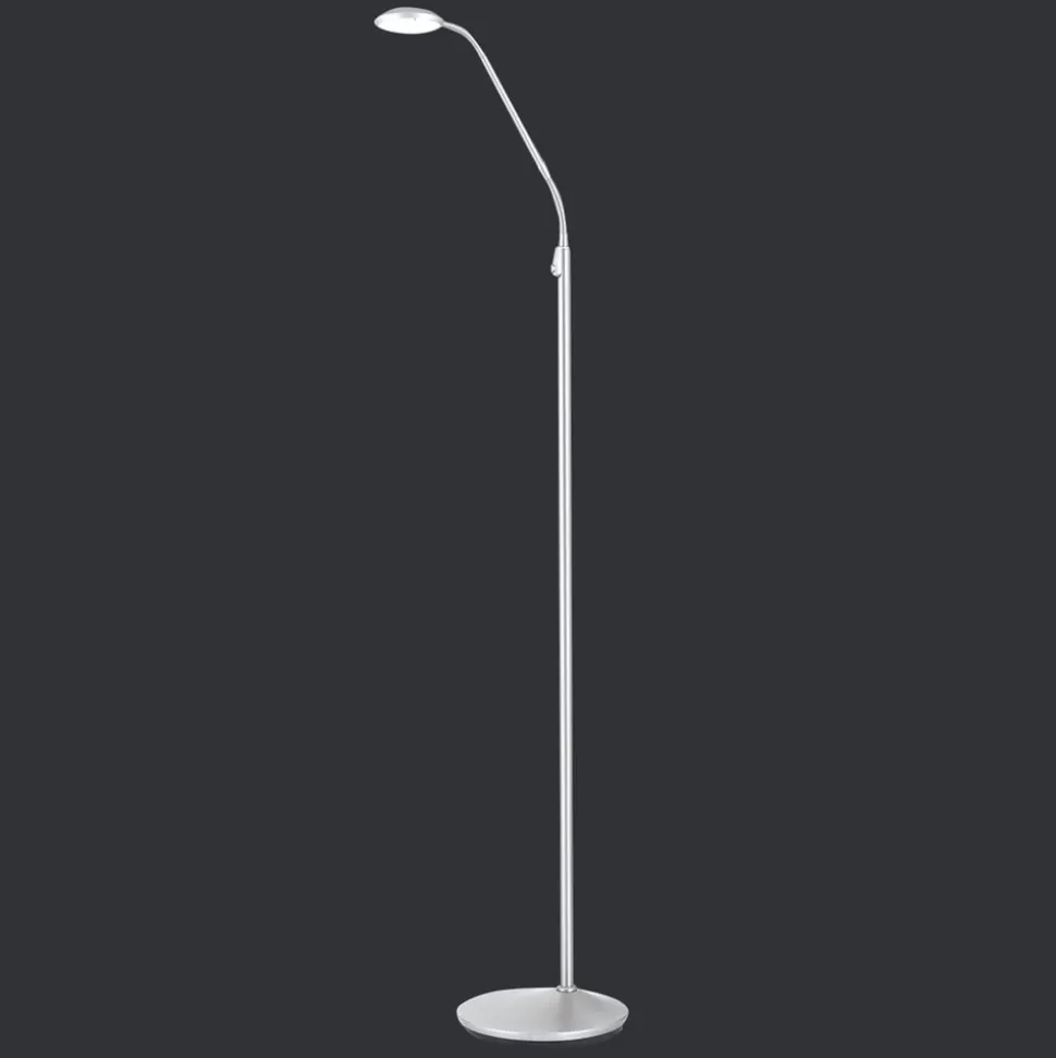 Cobra LED-gulvlampe 1 lyskilde, nikkelfarvet