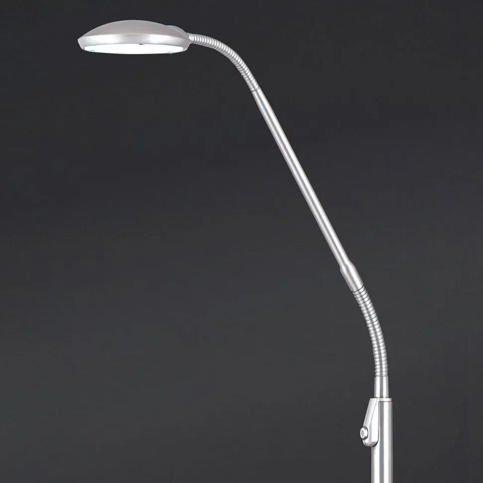 Cobra LED-gulvlampe 1 lyskilde, nikkelfarvet