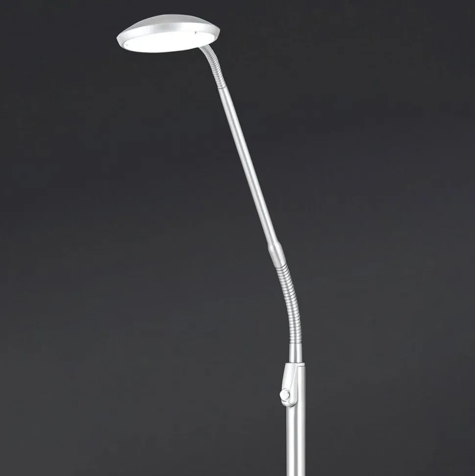 Cobra LED-gulvlampe 1 lyskilde, nikkelfarvet