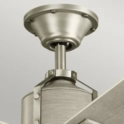 Colerne 52 LED-loftventilator, nikkel/hvid valnød