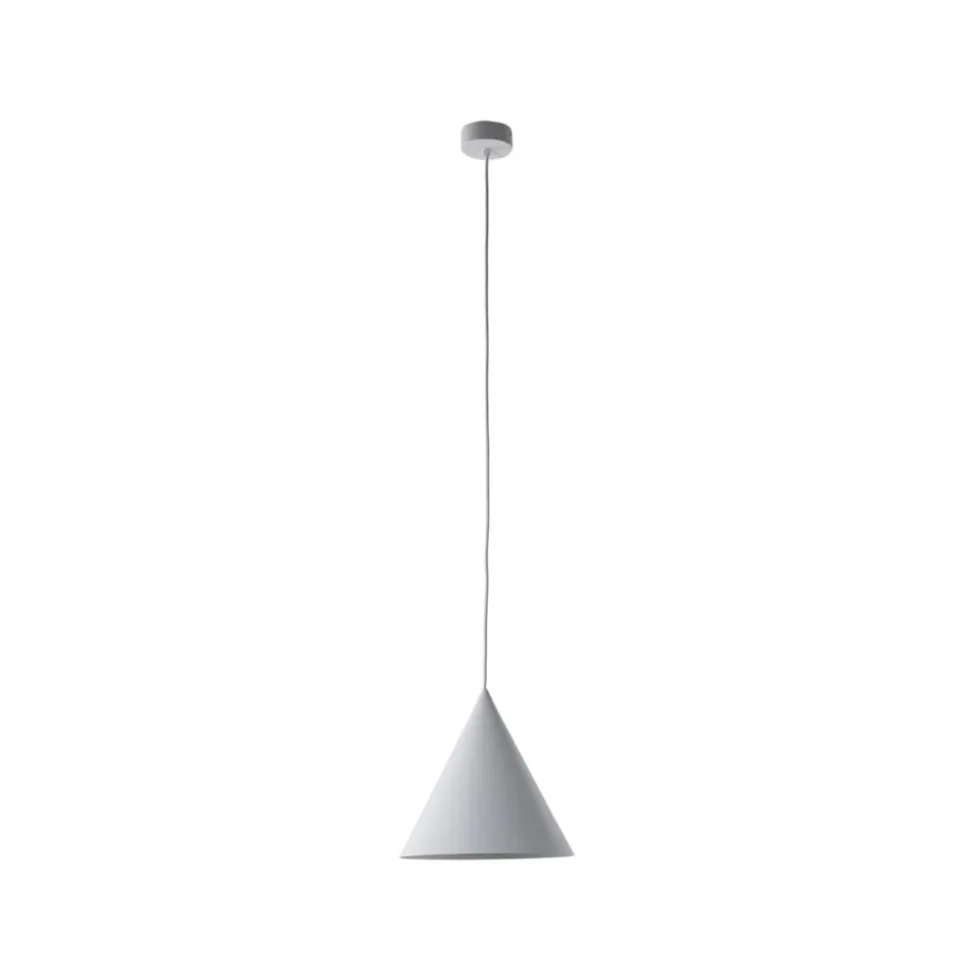 Cono pendel, hvid, Ø 25 cm, stål, enkelt lys