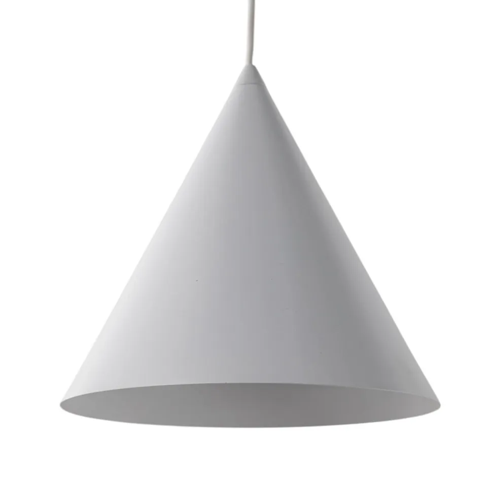 Cono pendel, hvid, Ø 25 cm, stål, enkelt lys