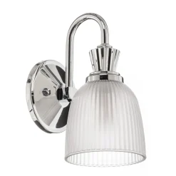 Cora LED-væglampe t. badev., glasskærm, 1 lyskilde