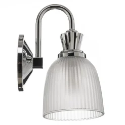 Cora LED-væglampe t. badev., glasskærm, 1 lyskilde
