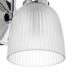 Cora LED-væglampe t. badev., glasskærm, 1 lyskilde
