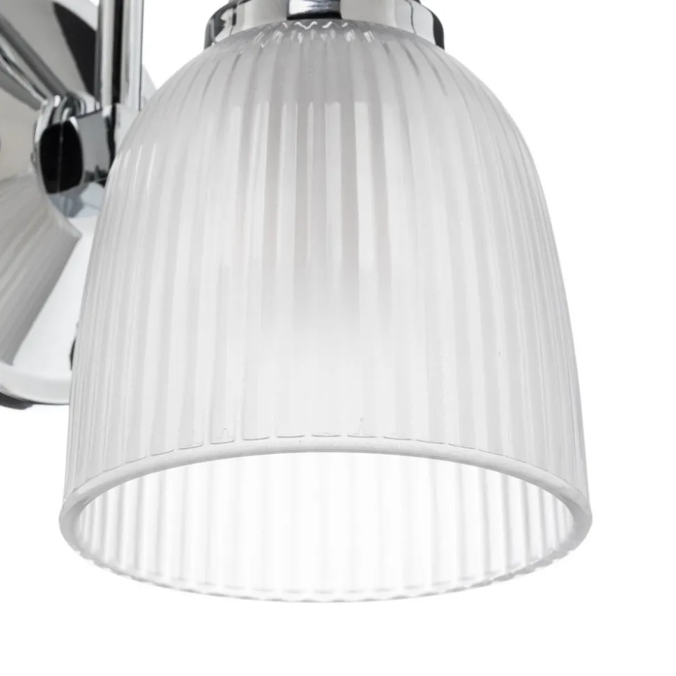 Cora LED-væglampe t. badev., glasskærm, 1 lyskilde