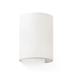 Cotton væglampe, buet, 20 x 15 cm, beige