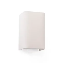 Cotton væglampe, kantet, 20 x 12 cm, beige