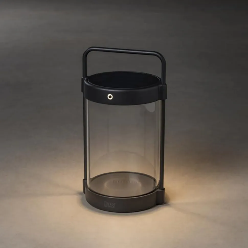 Crotone LED-solcellelygte, kan dæmpes, USB