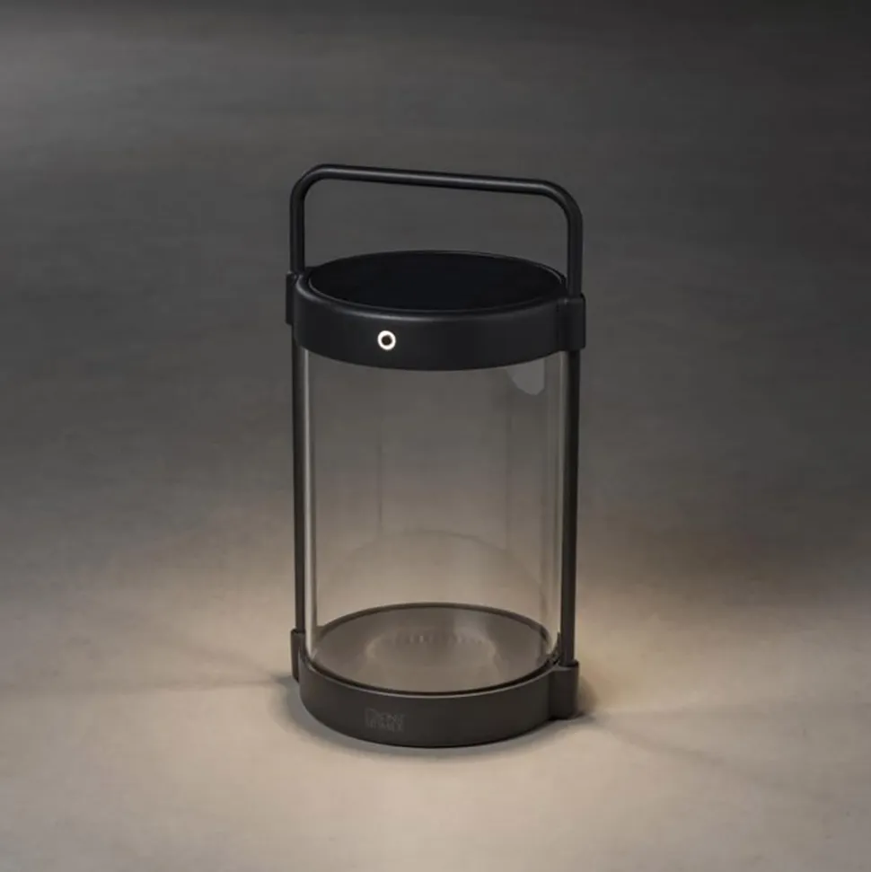 Crotone LED-solcellelygte, kan dæmpes, USB