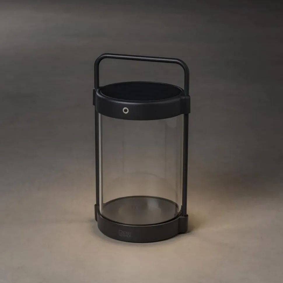Crotone LED-solcellelygte, kan dæmpes, USB