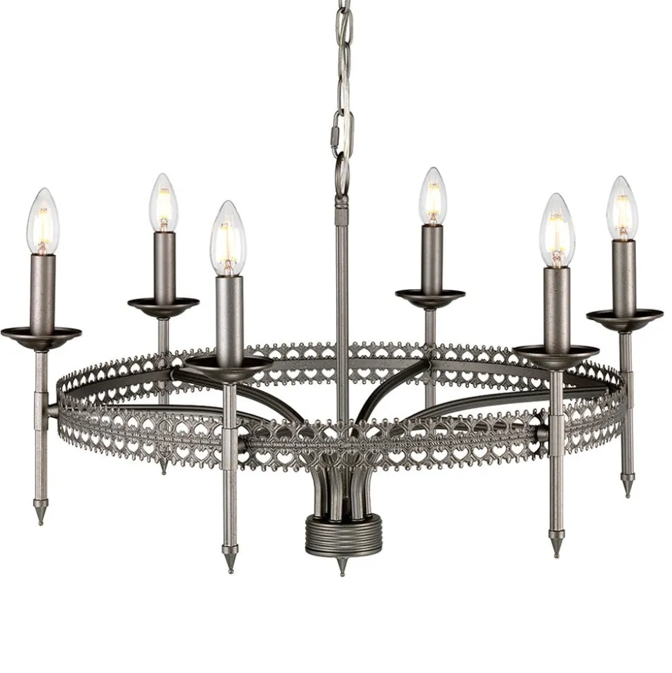 Crown lysekrone, 6 lyskilder