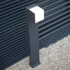 Cuba LED-gadelampe, 1 lyskilde, antracit, 3.000 K