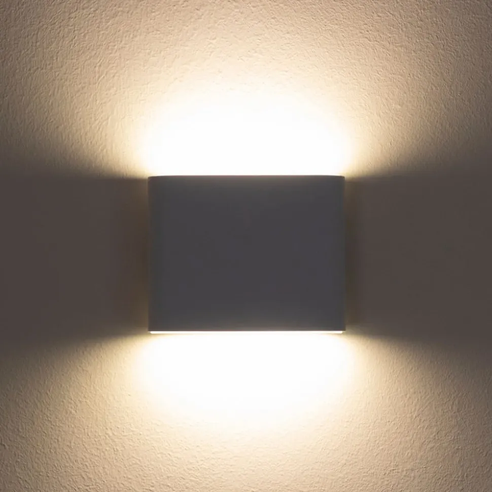 Cube LED-væglampe, batteri, magnetisk, hvid