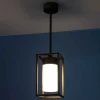 Cubic³ 3368 hængelampe antik messing/opal