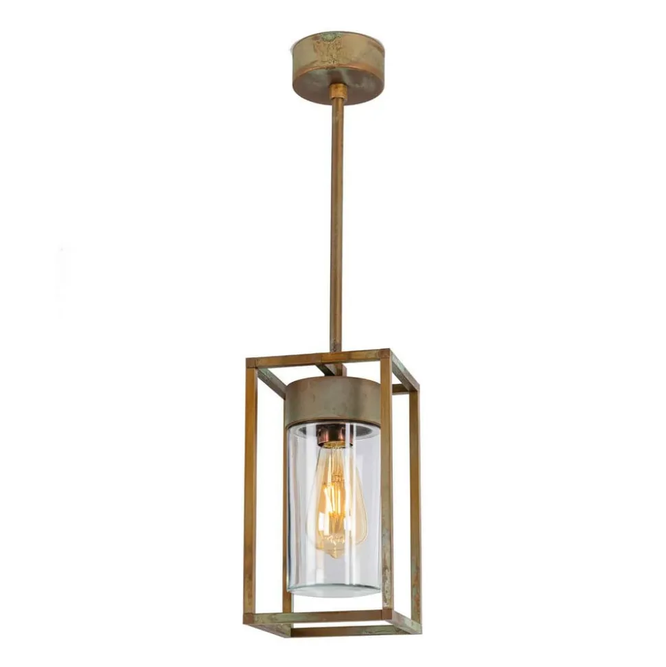 Cubic³ 3368 hængelampe antik messing/klar