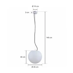 Cumulus pendel til udendørs brug, Ø 45 cm