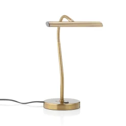 Curtis bøjelig LED-bordlampe, antik messing