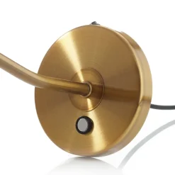 Curtis bøjelig LED-bordlampe, antik messing
