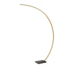 Curve buelampe, mat guld, 2700 K, højde 192, dæmpbar