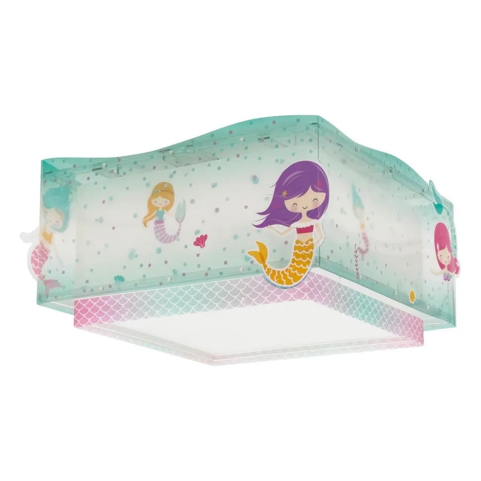 Dalber Mermaids loftlampe, havfruer, 1 lyskilde