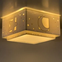 Dalber Moonlight loftlampe t børneværelse 1 lk grå