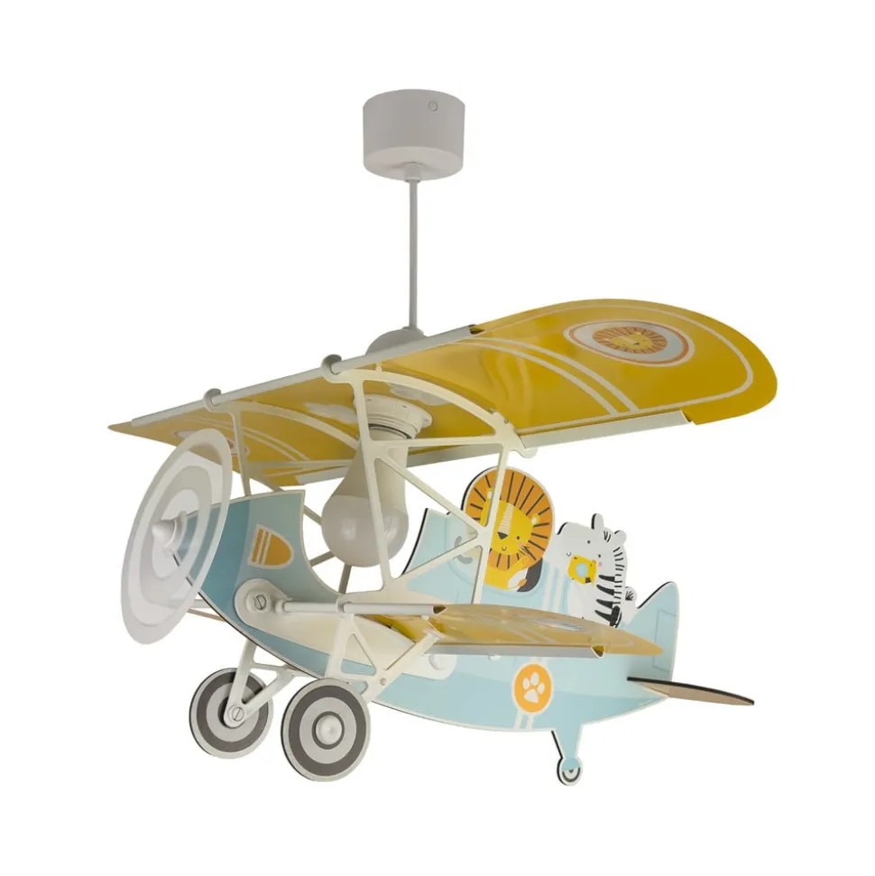 Dalber pendellampe Lion Plane, farverig, træ/plast