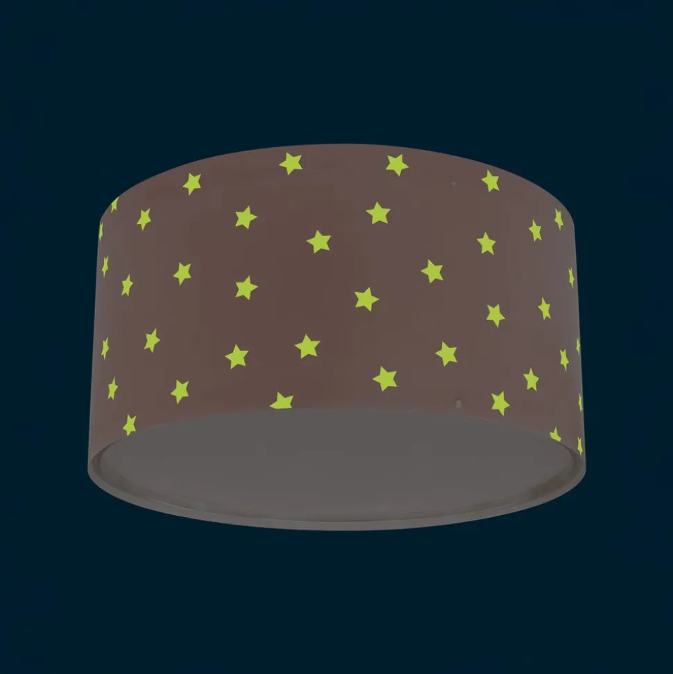 Dalber Star Light loftslampe til børn, pink