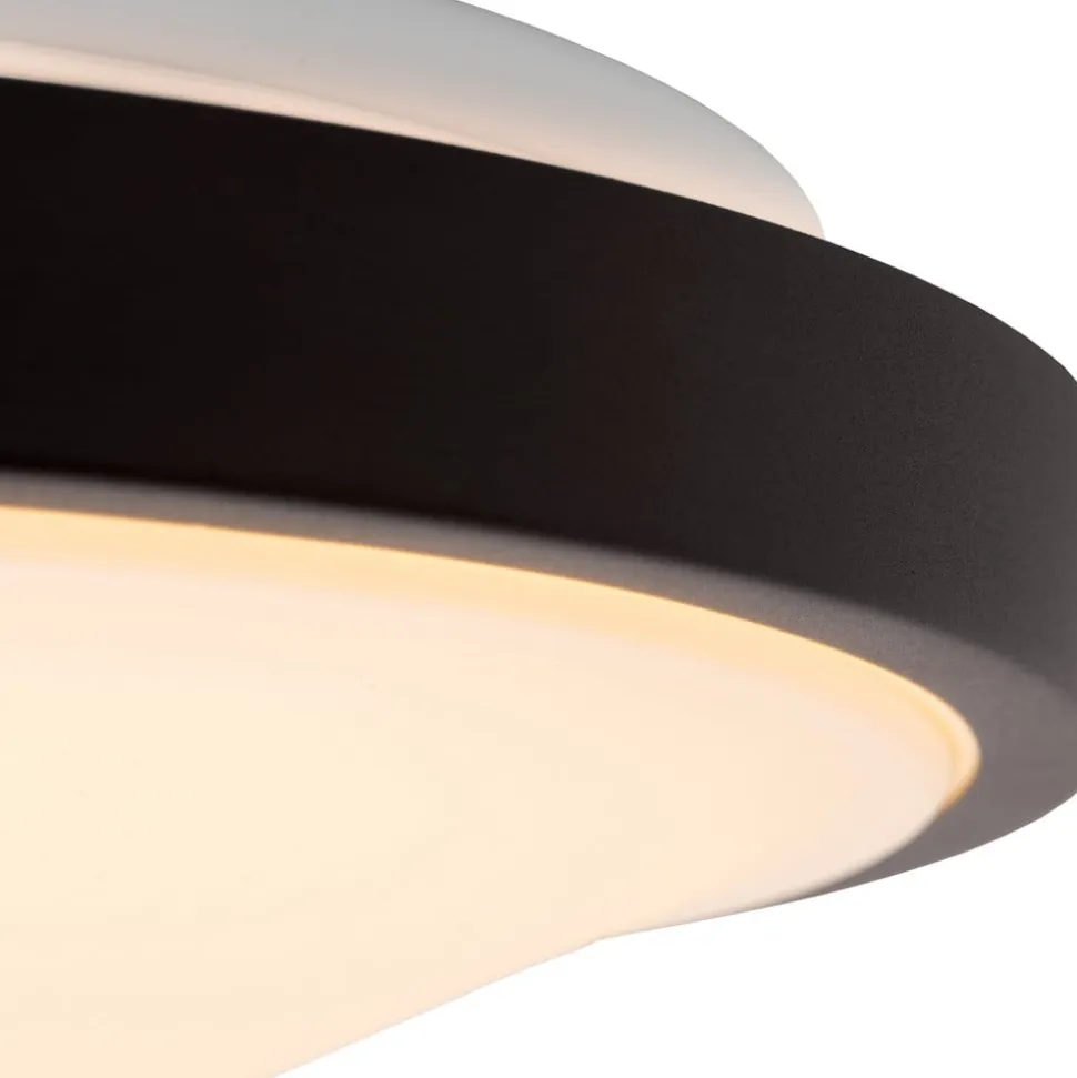 Dasher LED loftlampe, sort, Ø 41 cm, 2700 K, IP44