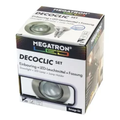 Decoclic LED-indbygningsspot set GU10 4,5 W, jern
