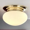 Delia loftlampe, cremefarvet glas