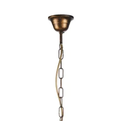 Delia lysekrone, bronzefarvet, 5-lys, Ø 68 cm
