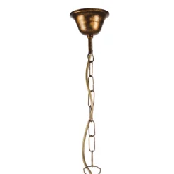 Delia lysekrone, bronzefarvet, 3-lys, Ø 60 cm