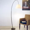 Delikat buet Bambus gulvlampe