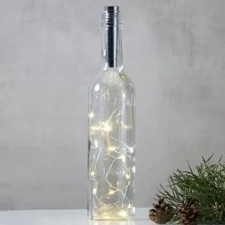 Dew Drops lyskæde til flasker, 75 cm, sølv