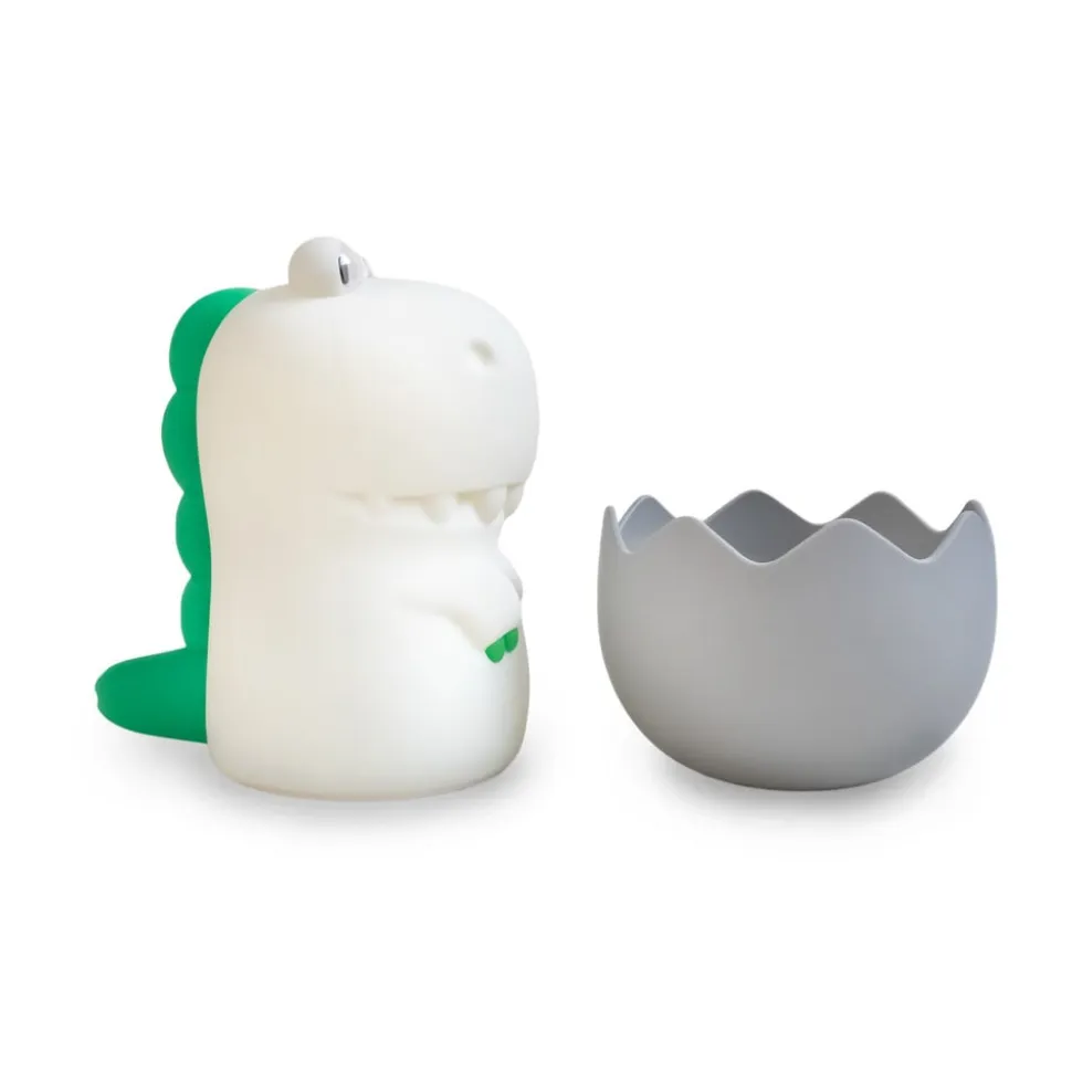 Diggy Dino LED-natbordslampe, USB, RGBW