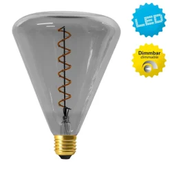 Dilly LED-pære E27 4W 2200K, kan dæmpes, gråtonet
