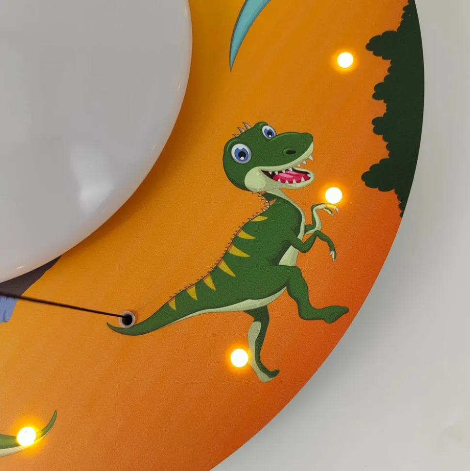 Dinos loftlampe med LED-stjernehimmel