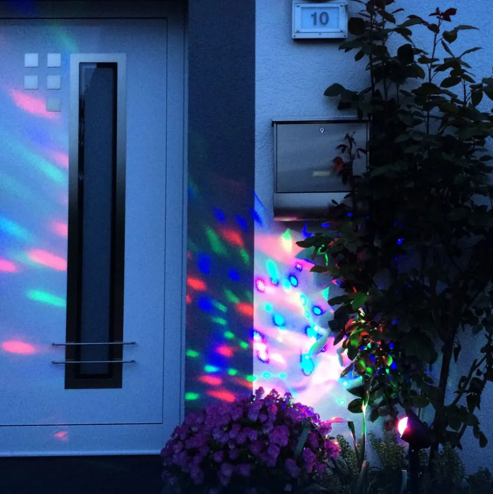 Disco LED-projektørlampe til facadebelysning