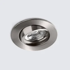 DL6809 LED-downlight, rundt, nikkel