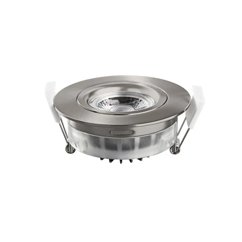 DL6809 LED-downlight, rundt, nikkel
