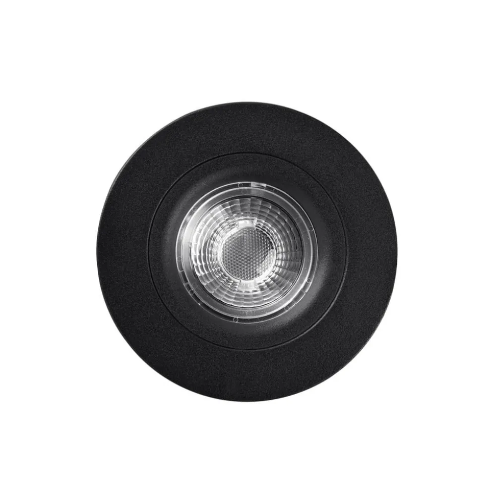 DL6809 LED-downlight, rundt, sort