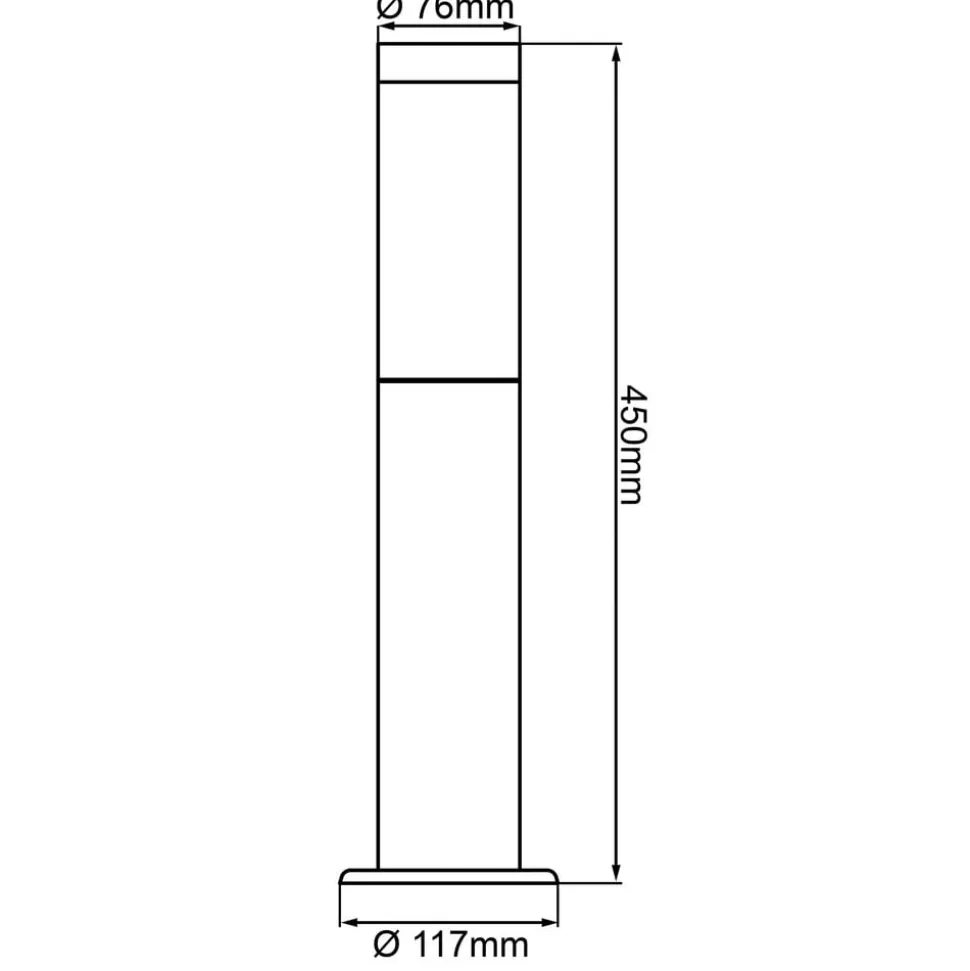 Dody sokkellampe, sort, metal, plast, E27